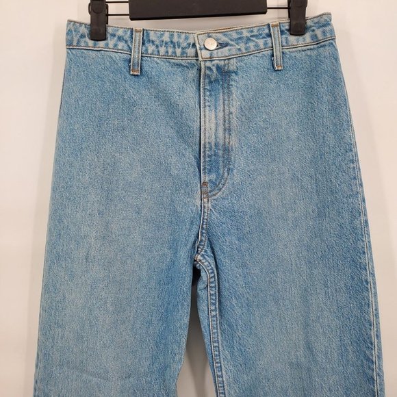 Reformation Women's Straight Leg Jeans - Blue - Picture 2 of 13